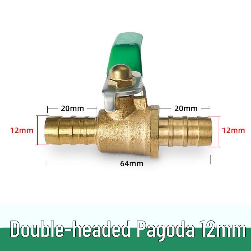 Copper DN20 Thickened Water Valve, Internal/External Thread, Pneumatic Ball Switch, 2-Point One-Piece Design