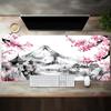 Japanese Style Cherry Blossom Mount Fuji Ink Painting XXL Large Mouse Pad with Locked Edges Washable NonSlip Keyboard Pad