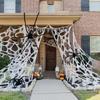 Giant Stretchy Spider Web Halloween Decor Scary Cobweb for Indoor & Outdoor Haunted House, Party Display, and Horror Scene Setup
