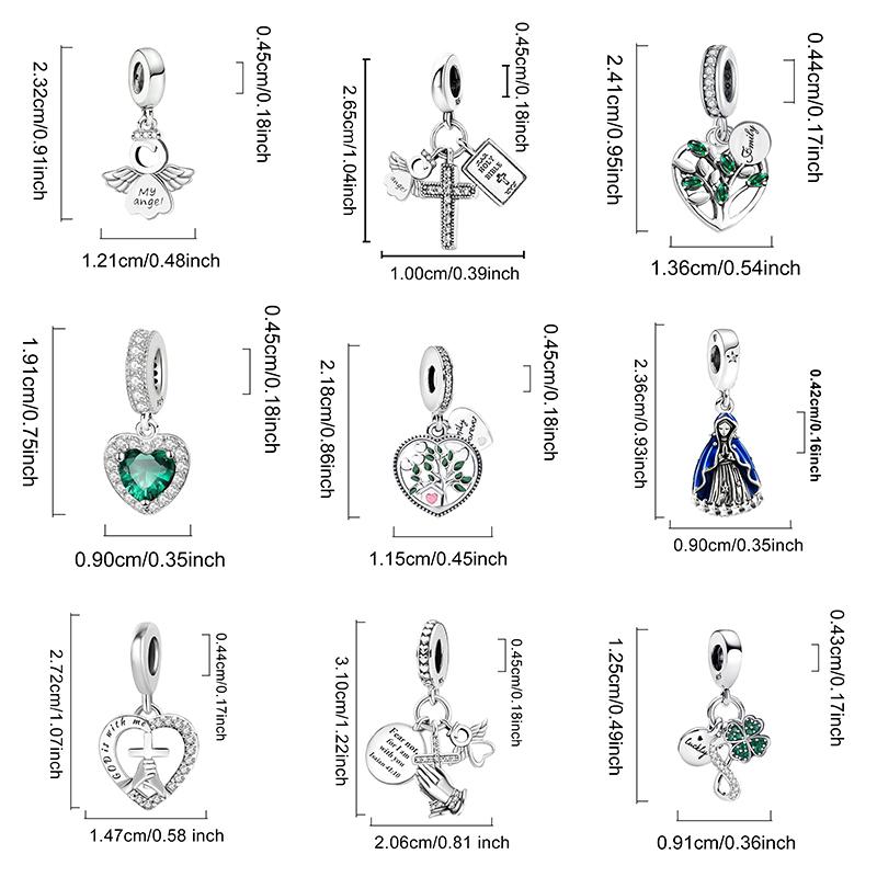 Copper Small Fresh Four Leaf Clover Series Charms Bead Diy Bracelet Necklace Making Gift Of High Quality Jewelry