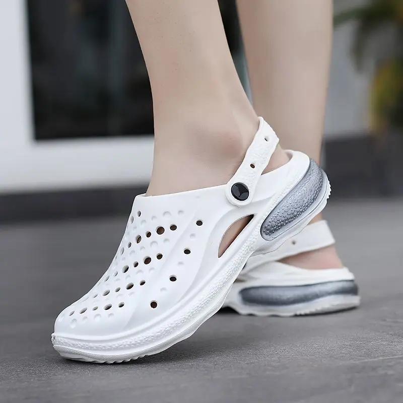 Fashion Slides Outdoor Hole Platform Y2k Comfortable Pvc Men's Shoe 2025 Fashion Cheap Shoes Liquidation Clappers Original Male Slipper
