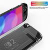SW2D05 For Nintendo Switch 2 Game Console Case Diamond Texture Transparent TPU + PC Split Protective Cover