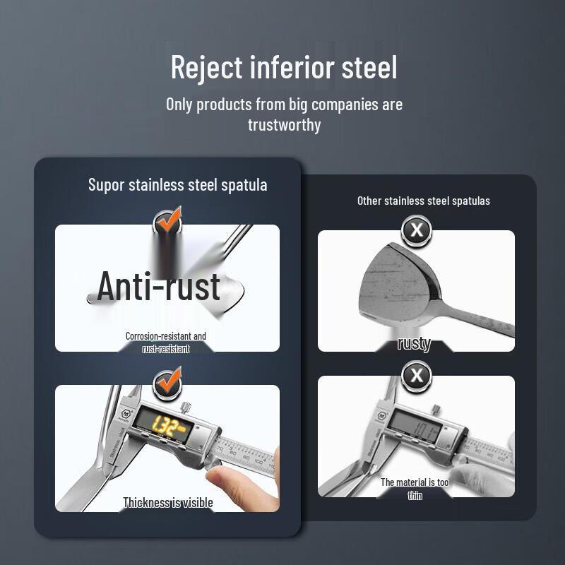 COOKER KING 304 Stainless Steel Wok Spatula