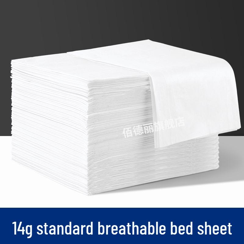 Thick Disposable Massage Bed Sheets with Face Hole - Non-Woven Breathable Material for Beauty Salons