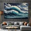 One piece set of 2D flat background fabric - wave landscape pattern, one piece set of photography background banner