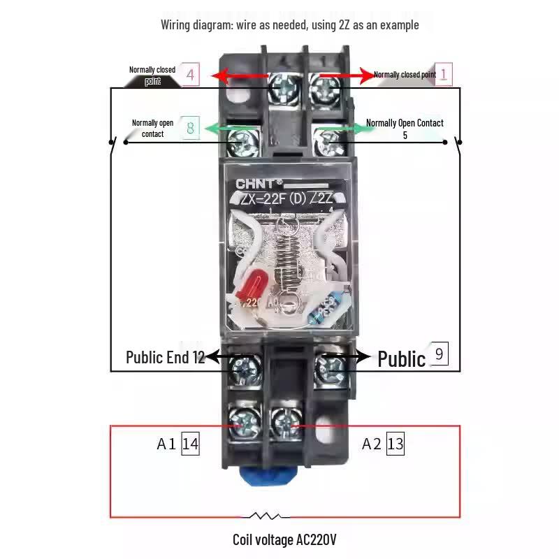 CHINT Small 8-Pin 220V Intermediate Electromagnetic Relay