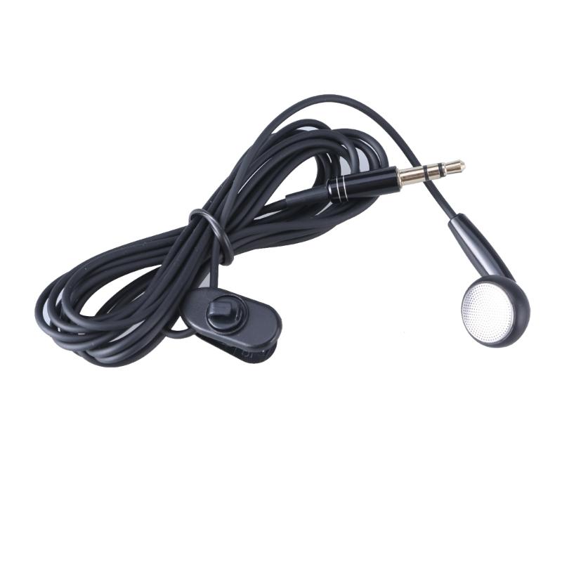 3.5mm In Ear Single-Side Earphones Mono Earbud Corded Headsets Headphone Single Side for MP3 MP4 Mobile Phones Notebook