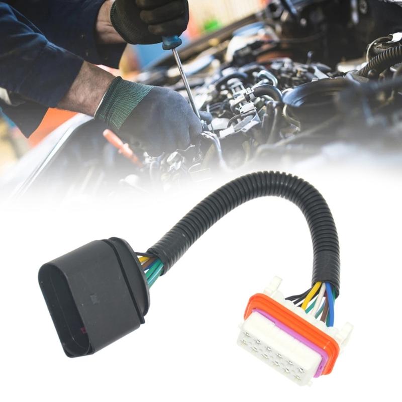 Waterproof Dustproof Automotive Front Headlight Wiring Adapter Connector Plugs Play for 7L6971071A Halogen Compatibility