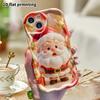 Phone Case: 2D Flat Design Suitable for iPhone 18 17 16 15 14 13 Pro Protective Case, Cartoon Santa Claus, Perfect Christmas and Halloween Holiday Gif