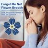 Forget Me Not Pin Badge Memorial Pins Bulk Celebration Of Life Funeral Favors Alzheimer'S Dementia Forget Me Not Flower Lapel Pi