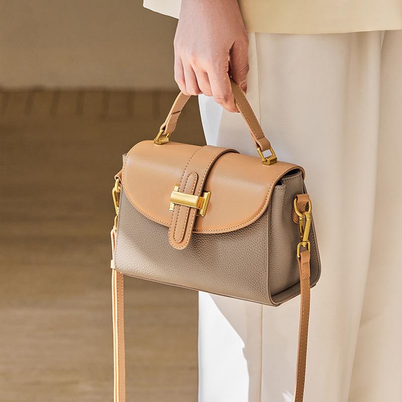 Mrs. Qiao Handbag for Women 2025 New Autumn Winter Handbag High-end Fashion Crossbody Mom Bag Genuine Leather Women's Bag