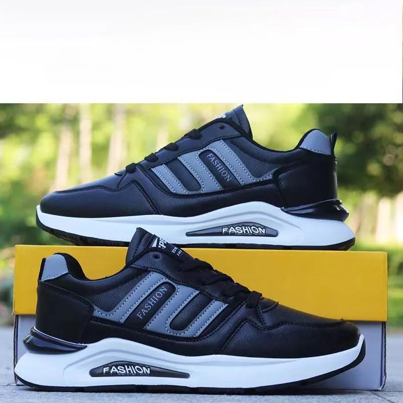 Quality Men's Platform Sports Casual Shoes Soft Sole Vulcanized Shoes Fashion Running Shoes Lightweight Comfort Sneakers for Men