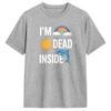IM Dead Inside Cotton TShirt For Unisex Summer Y2K Basic TShirts Crew Neck Hippie Tee Shirt Big Size Custom Logo Clothes