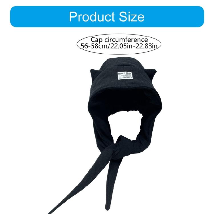 Pullover Ear Flap Caps Adult Devil Horn Trapper Hat Cold Weather Warm Trapper Hat