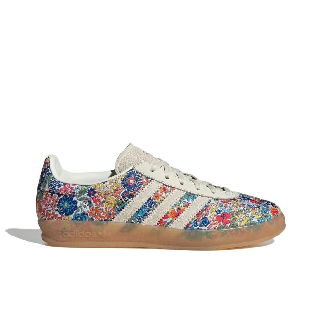 Liberty London x adidas Gazelle Indoor Ricamo Floreale Sneakers da Donna Crema Bianco Sporco Gomma JP5309