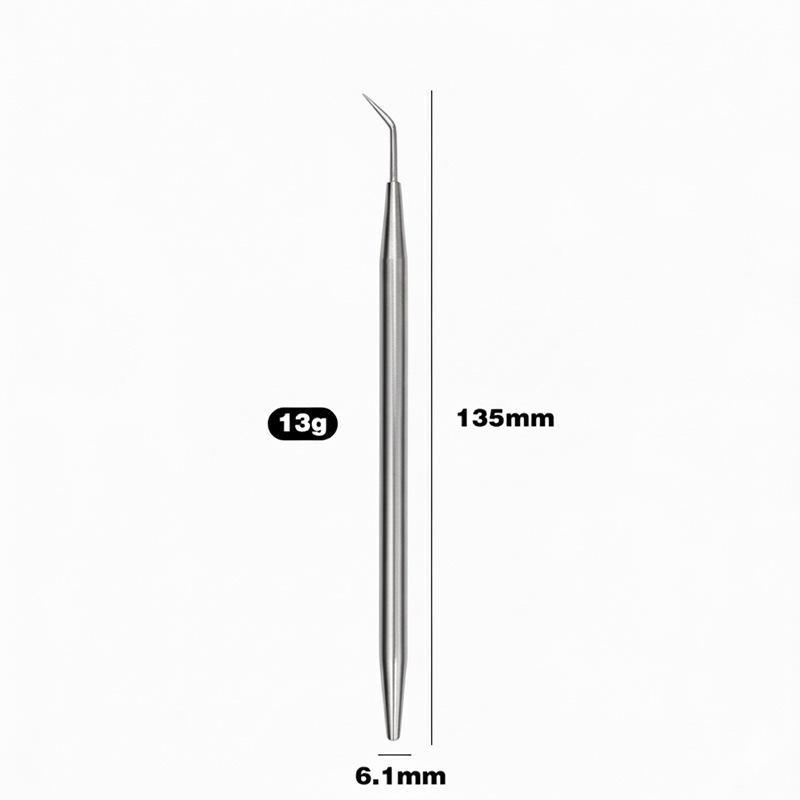 

Stainless Steel Eyelash Tools: Lash Doll, Perm, Pick, and Extension Applicator. серебряный