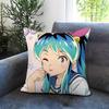 Funda de Cojín Urusei Yatsura Cómoda Reversible Ideal para Coche Sofá Dormitorio y Más