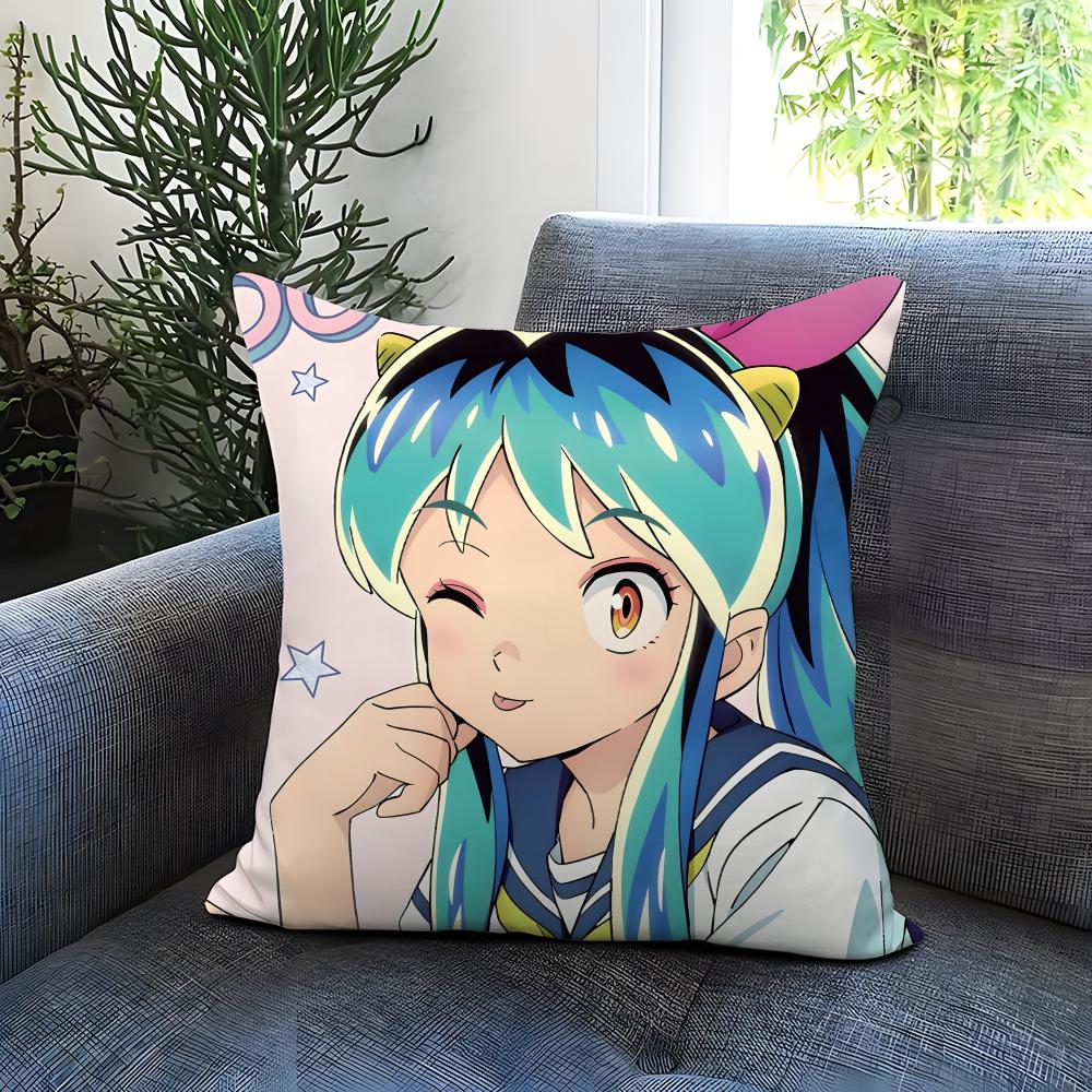 Funda de Cojín Urusei Yatsura Cómoda Reversible Ideal para Coche Sofá Dormitorio y Más