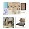 1/35 European Style House Architecture Scene Educational Learning Toy DIY Crafts Wooden Puzzle