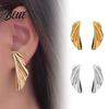 Lightweight Earrings 1 Pair Leaf Stud for Women Irregular Everyday