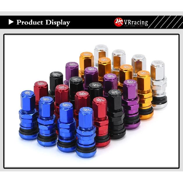 4pcs / set Universal Motorcycle Car Wheel Tubeless Tire Valve Air Caps for Tire Valve Stem Aluminum Metal Air Valve Stem VR-WR11