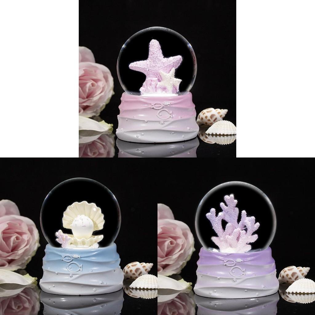 Harts Snäckskal Lysande Kristallkula Mini Prydnad För Barnrum I Modern Minimalistisk Stil