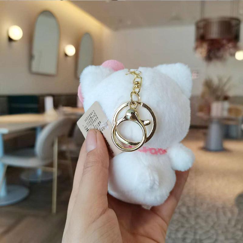 Adorable Sanrio Plush Keychain With Cute My Melody And Cinnamoroll 10cm Soft Toy