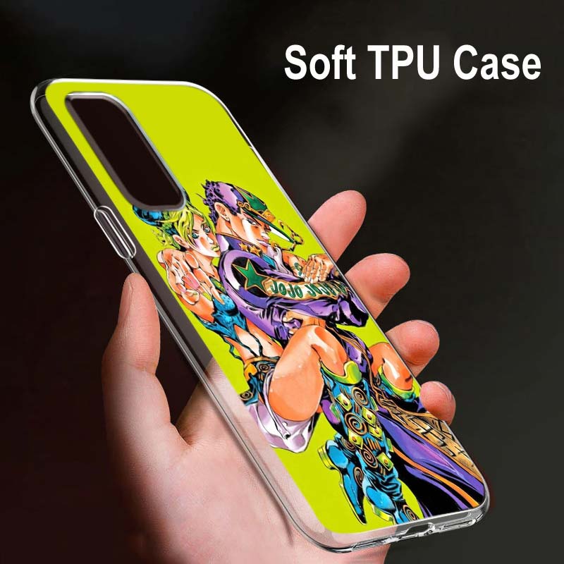 Jojo's Bizarre Adventure Jojo Pro OPPO Reno7 SE 6 5 Z F 4G 5G Find X2 X3 Neo Lite Pro Plus Průhledný Měkký Telefonní Kryt Coque