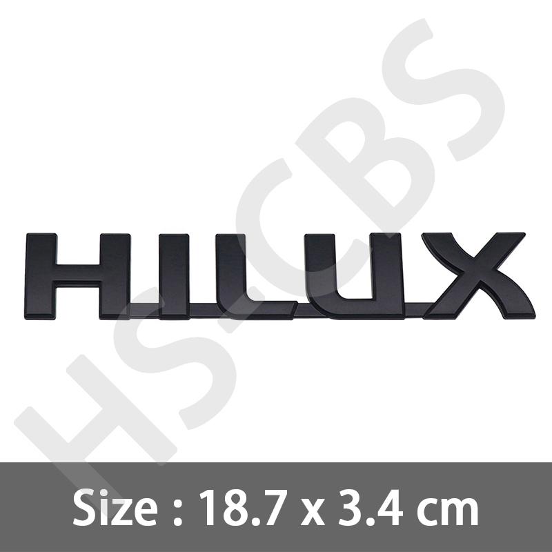 

3 Color Metal HILUX Labeling Logo 3D Car Letter Rear Trunk Sticker Badge Tailgate Emblem Car Styling Accessories чорний