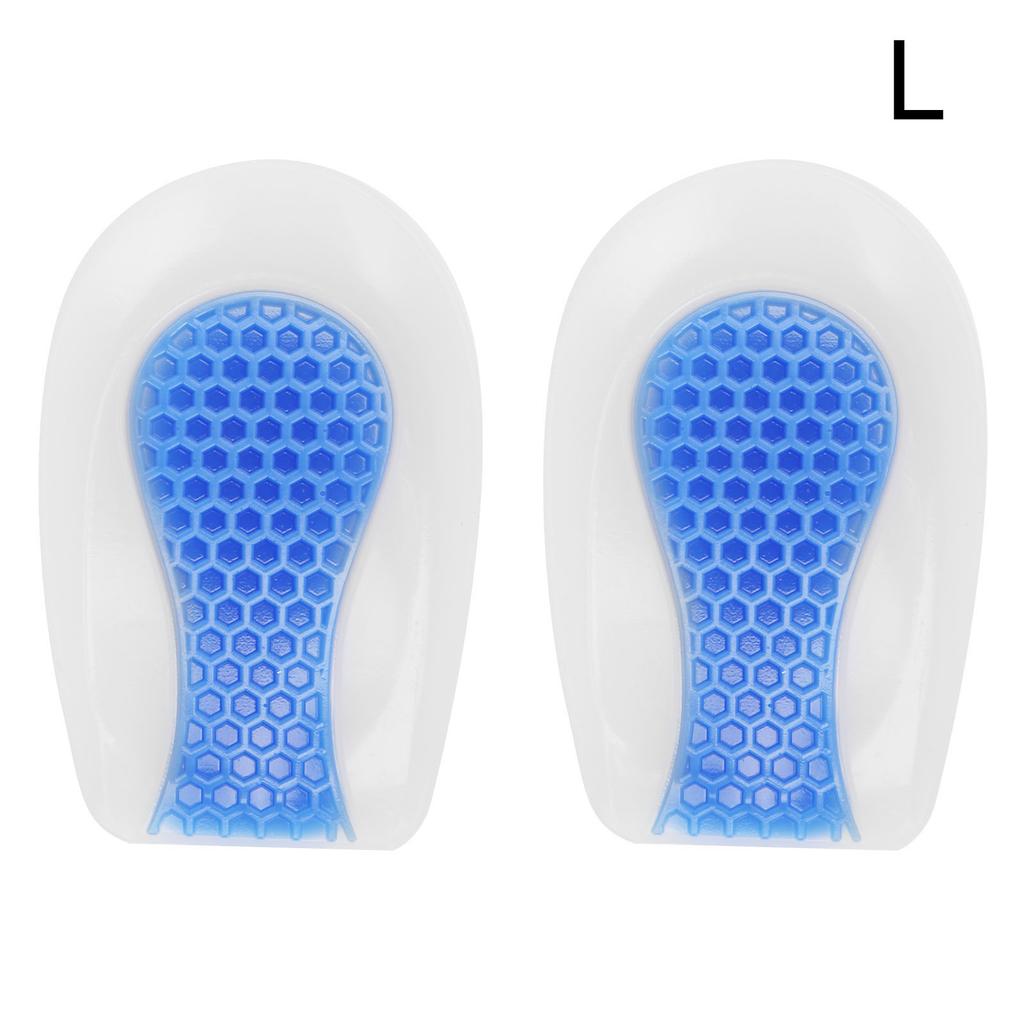 Heel Cup Silicone Insole Shoe Inserts Pad Shock Absorption Elastic Sport Shoe Cushion