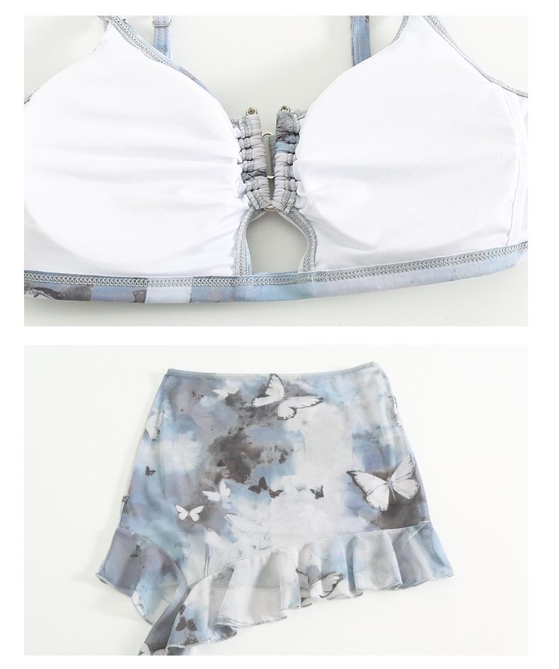 Trendy Tie-Dye Four-Piece Women's Bikini with Tummy Control - Hot Selling, Sexy, and Slimming Beachwear