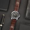 Casio STANDARD Series Fashionable Business Casual Waterproof Classic Pointer Date Display Quartz Movement Leather Strap Japanese and MTP-VD01L-1BV