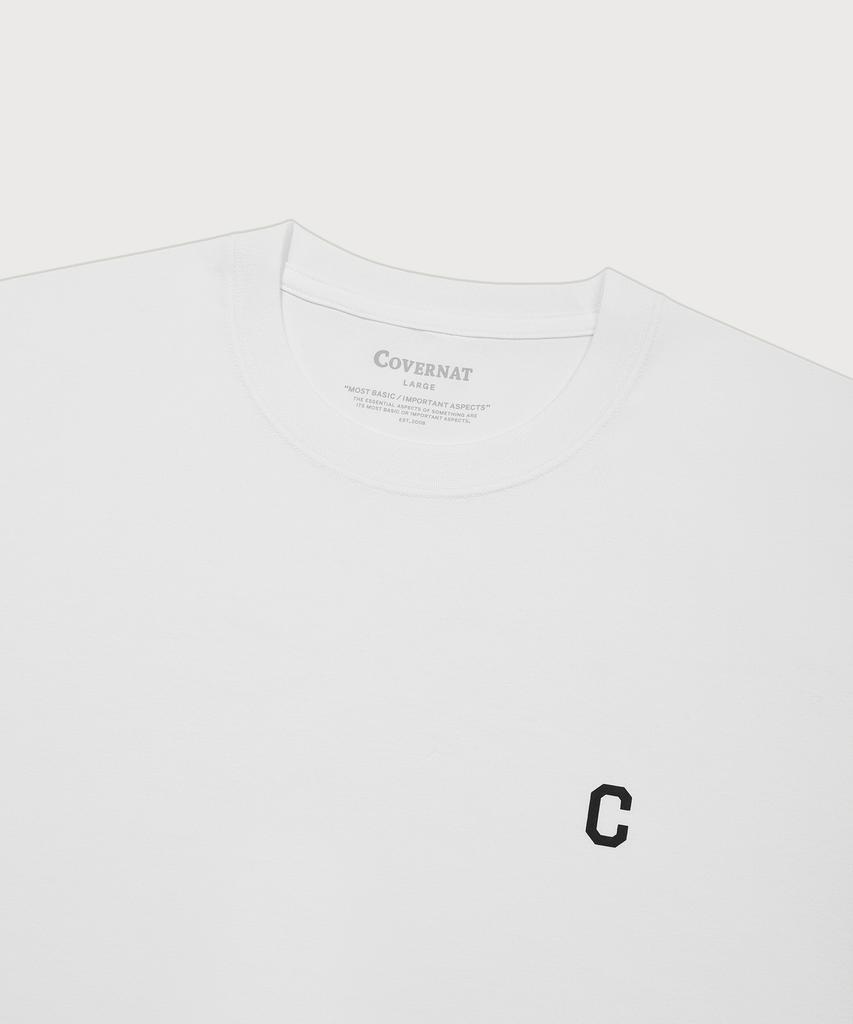 COVERNAT Sorona Small C Logo T-Shirt White