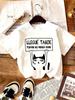 Cute Cat Alphabet Print Unisexs Tshirt Llegue Tarde Porque No Queria Venir Unisex Casual Shortsleeve Crew Neck Top Cat Tshirt