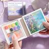 8/12 Grid Mini Watercolor Sketchbook Paint Palette Travel Set Art Student Outdoor Sketch Painting Supplies Portable Art Tool