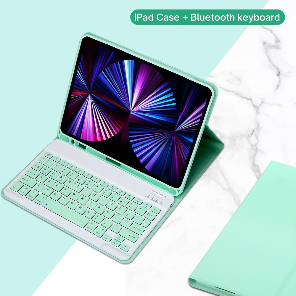 Case Keyboard For iPad Air 11 13 2024,For iPad 10.2 7/8/9th 10th Generation,Air 4 5 10.9'' Pro 11 12.9 Cover With Pencil Holder