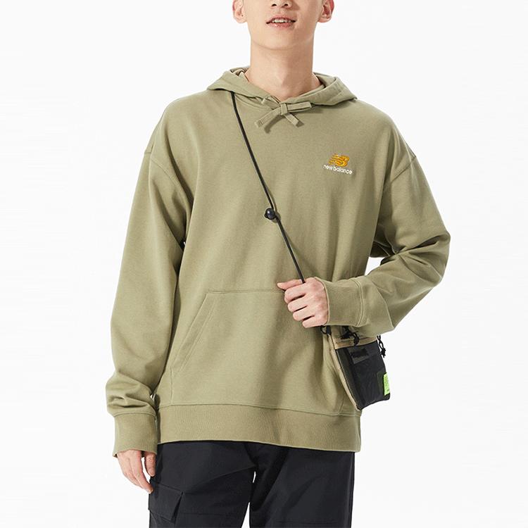 New Balance Sweatshirts Unisex Green Hooded Moderate UT21500-TCO