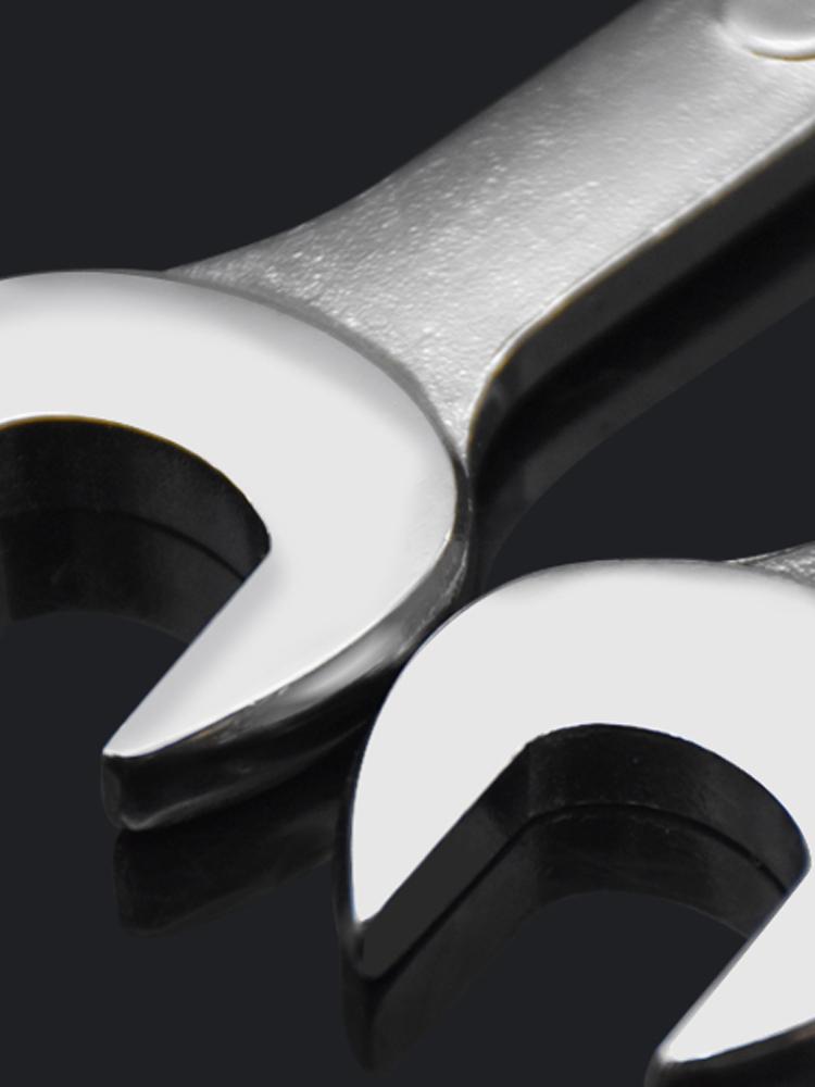 Double-End Wrench Set: Extra Large 6-32mm Open/Box End for Auto Repair