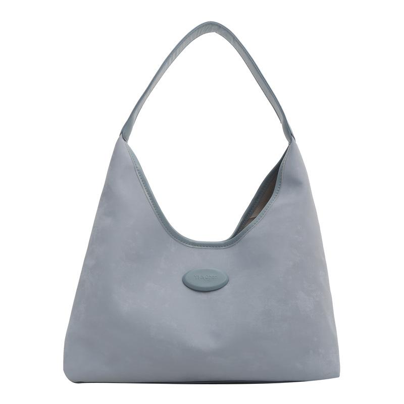 

Personalized commuter bag women s 2024 new trendy Korean version niche tote bag casual large capacity shoulder armpit bag синій