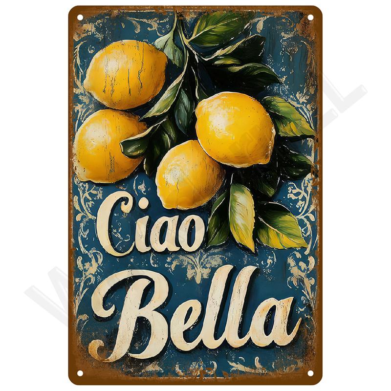 Retro Tin Sign Vintage Metal Signs Plates Posters House Interior Bathroom Wall Art Mural Aesthetic Room Home Decor Decorations