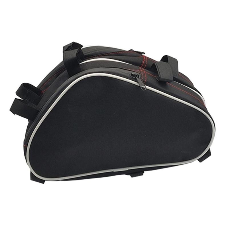 2pcs Motorcycle Frame Crash Bars Waterproof Bag for DL650 DL1000 Repair Tool Placement Bags Dustproof Tool Pouch Black