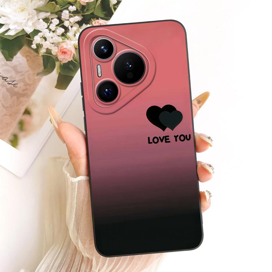 For Huawei Pura 70 Pro Case Pura70 Pro+ New Flowers Candy Painted Cover Soft Silicone Phone Case For Huawei Pura 70 Ultra Fundas