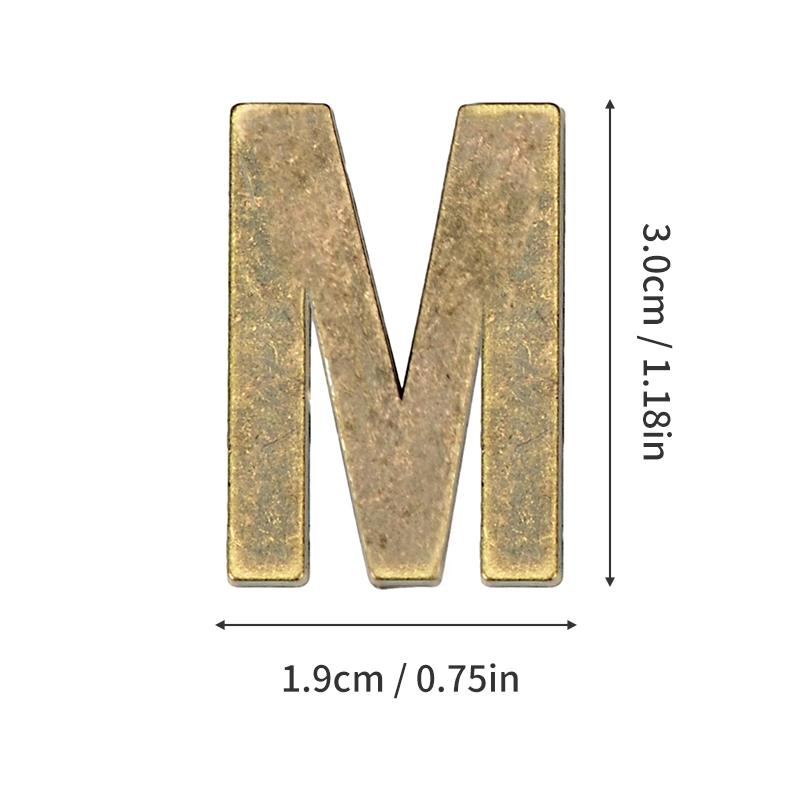 1Pcs Metal Self Adhesive House Number English Alphabet Letters for Apartment Room Door Plate Table Mailbox Number Stickers 3*2cm
