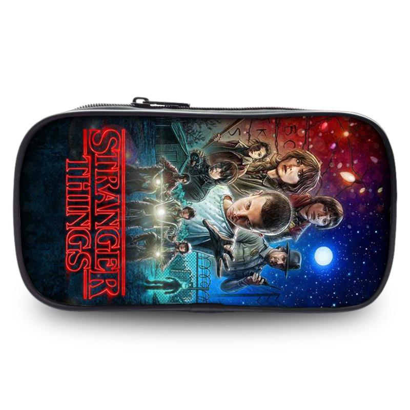 Stranger Things Student Pencil Organizer With Nylon Fabric For Kids And Teens