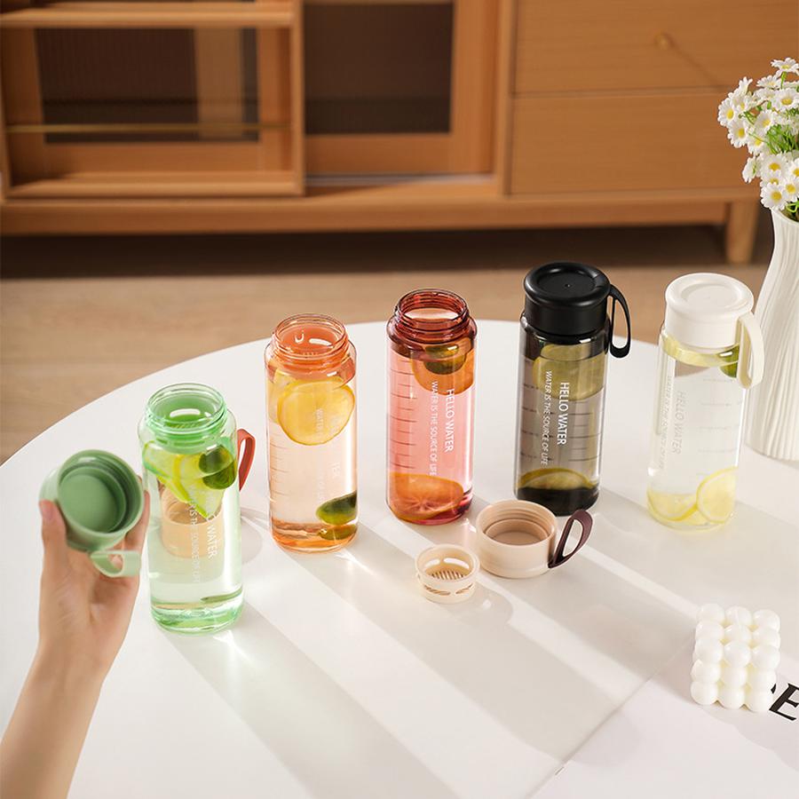 Minimalistisk Transparent Isolerad Kopp med Tesil för Par, Stor Kapacitet, Värmetålig