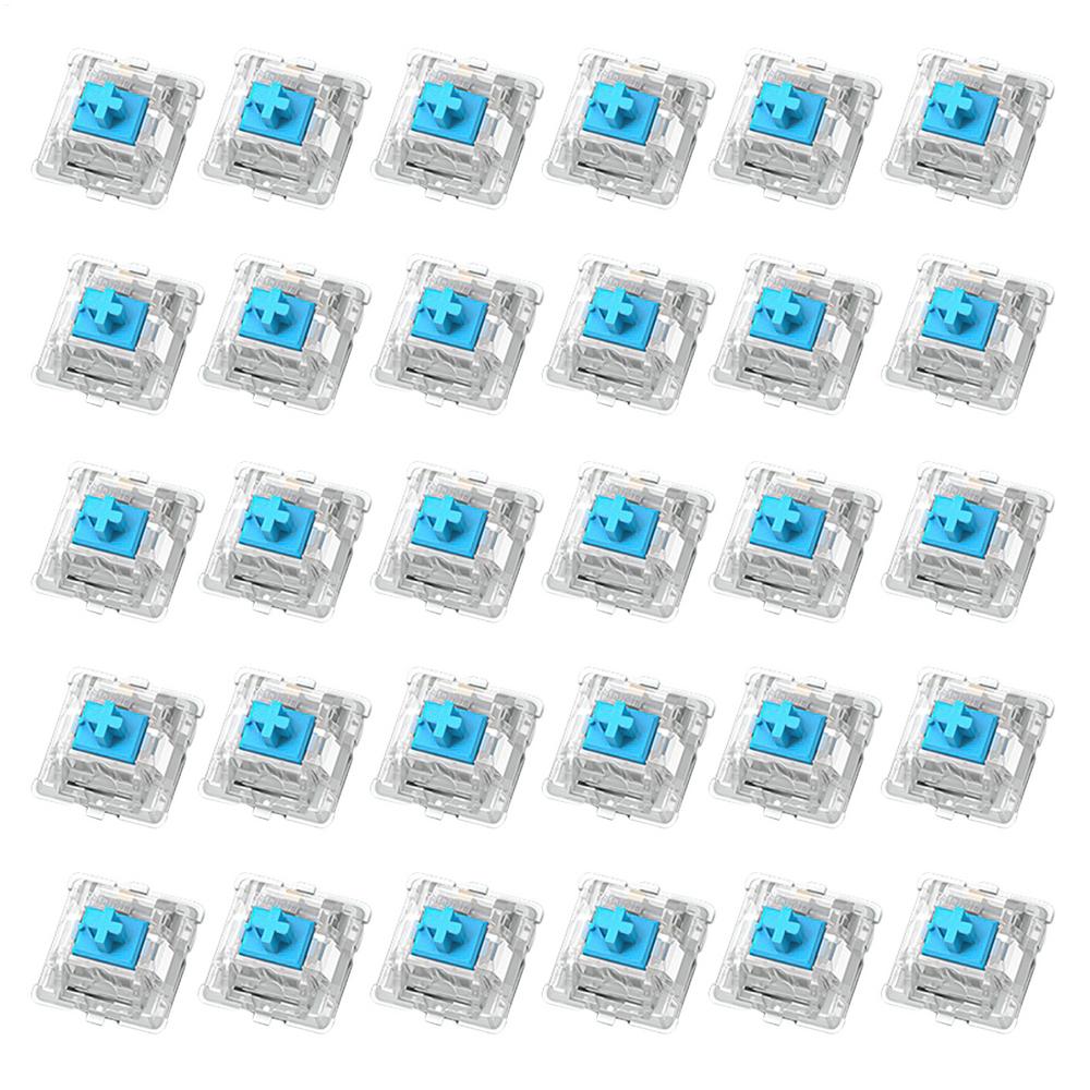 30Pcs Mechanical Switches Axis Mechanical Keyboard Axis Keyboard Axis Shaft Switches Keyboard for Game Typing Mechanical циан