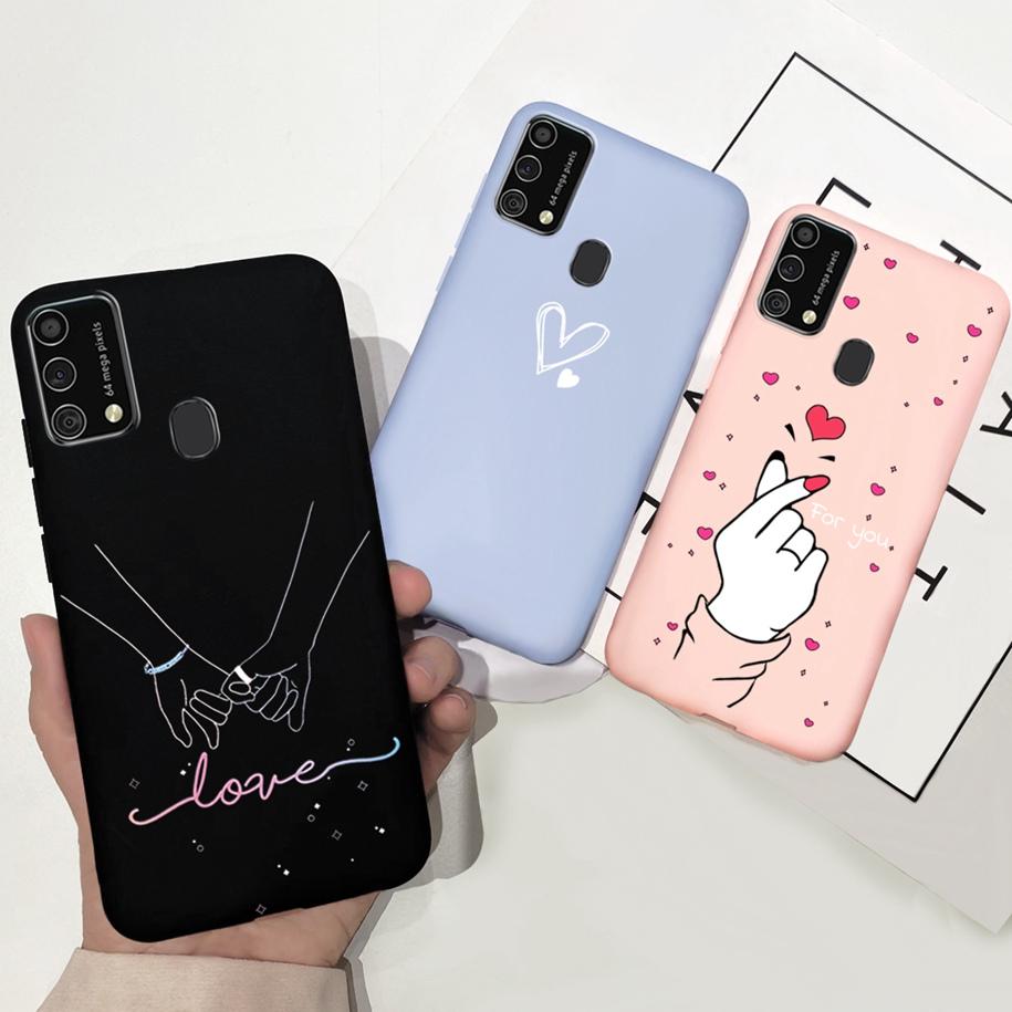 For Samsung Galaxy M31 M21s Case 2020 Couple Love Heart Phone Cover For Samsung M31 Prime SM-M315F M 31 M 21s Soft Case 6.4 Inch