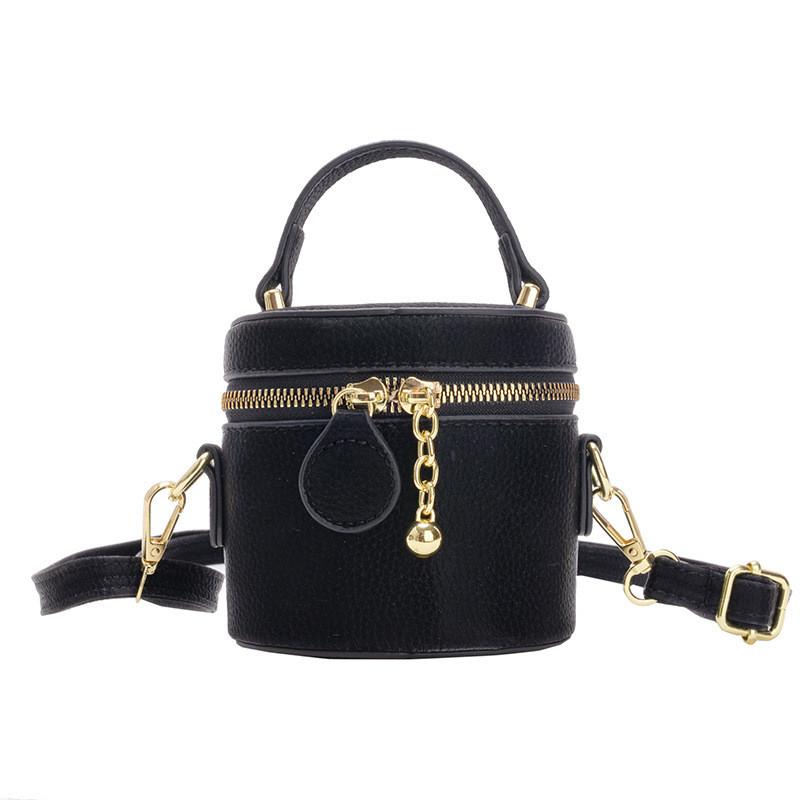 Stylish Mini Crossbody Bag For Kids Versatile Pu Material Breathable Design Perfect For Preschoolers In Black White Pink Blue Silver And Khaki