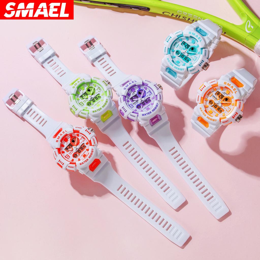 SMAEL Watch Student Youth Energy Candy Color Sports Wielofunkcyjny elektroniczny zegarek