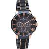 [Salvatore Marra] Watch Radio Solar Chronograph Men's Limited Edition Navy Pink Gold SM16110-PGNV Blue